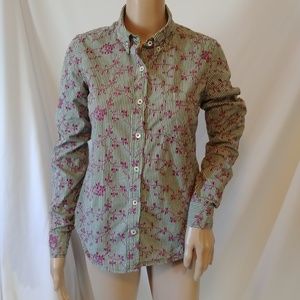 Anthropologie Odille Button Down Shirt Size 4